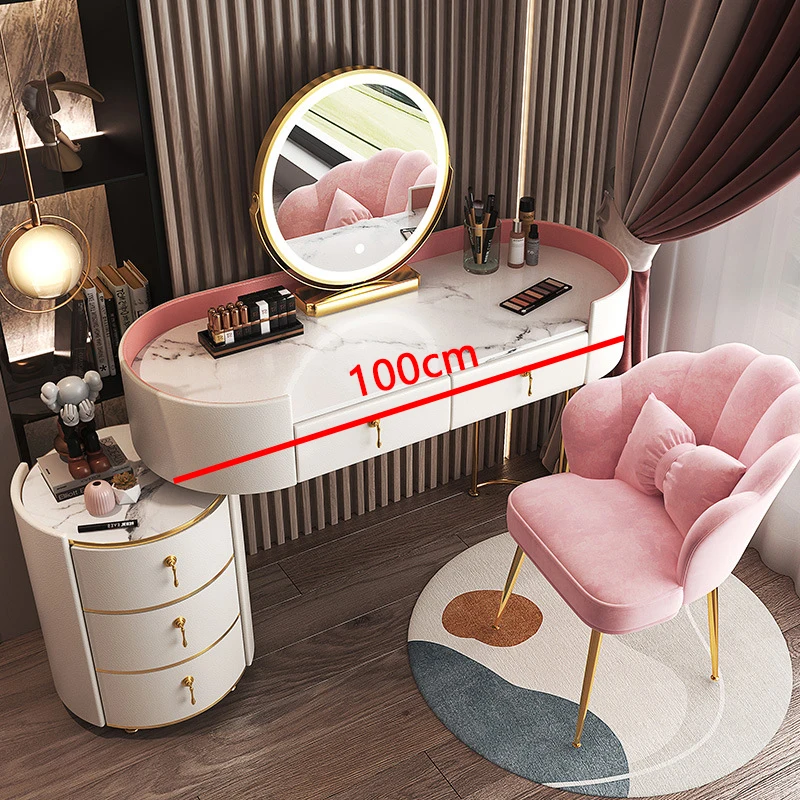 Dressing Table Bedroom Modern Minimalist Multifunctional Storage Cabinet Makeup Cabinet Bedroom Furniture Home Furniture Vanity images - 6