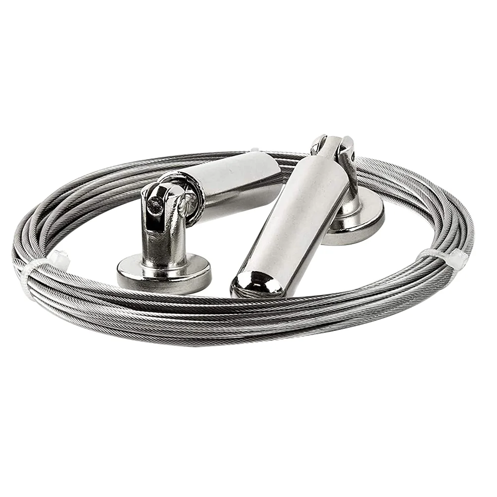 

1 Set Wall Mount Curtain Wire Rod Stainless Steel Photo Hanging Clothesline Wire