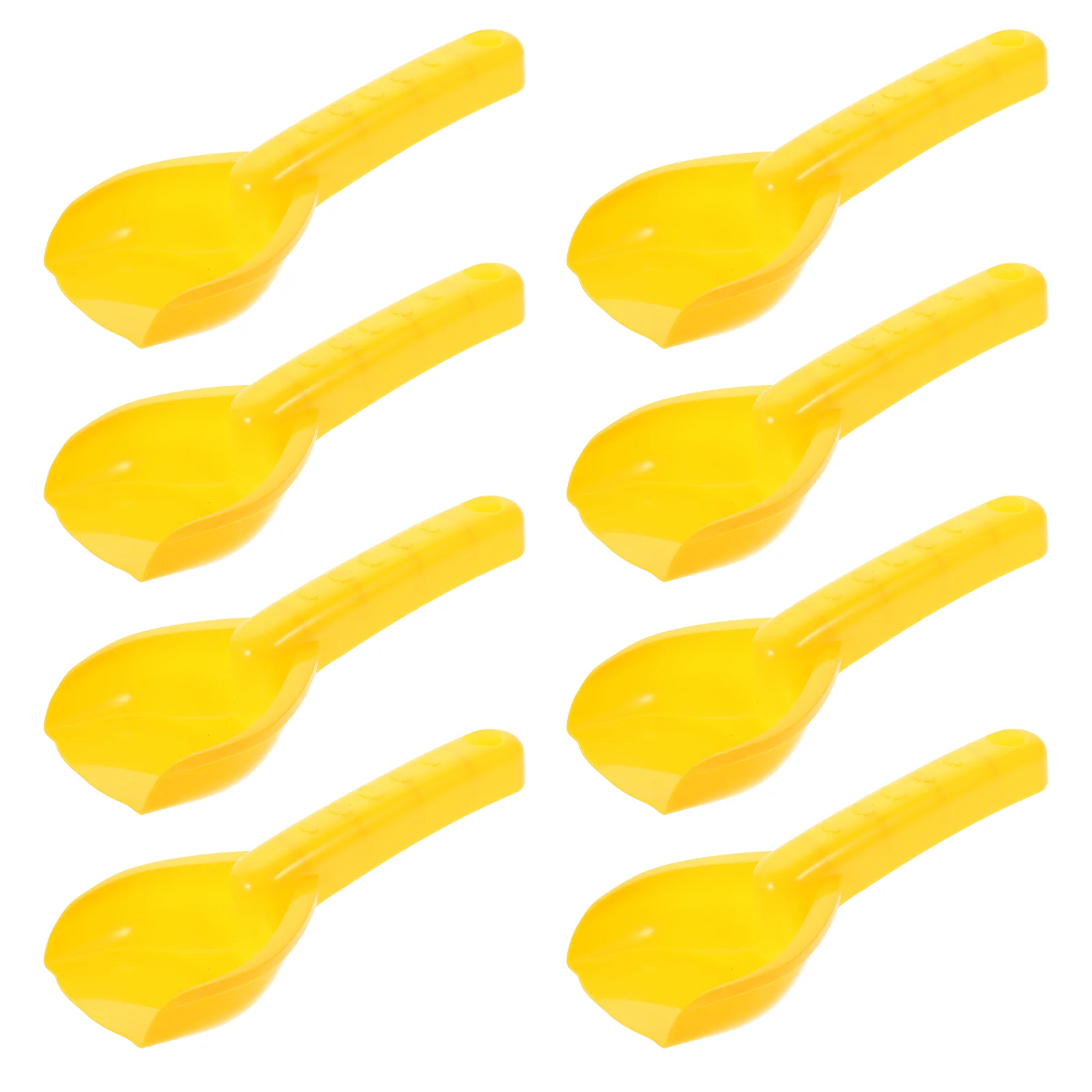 

8Pcs Plastic Beach Shovel Gardening Children Shovel Outdoor Shovel (Yellow)