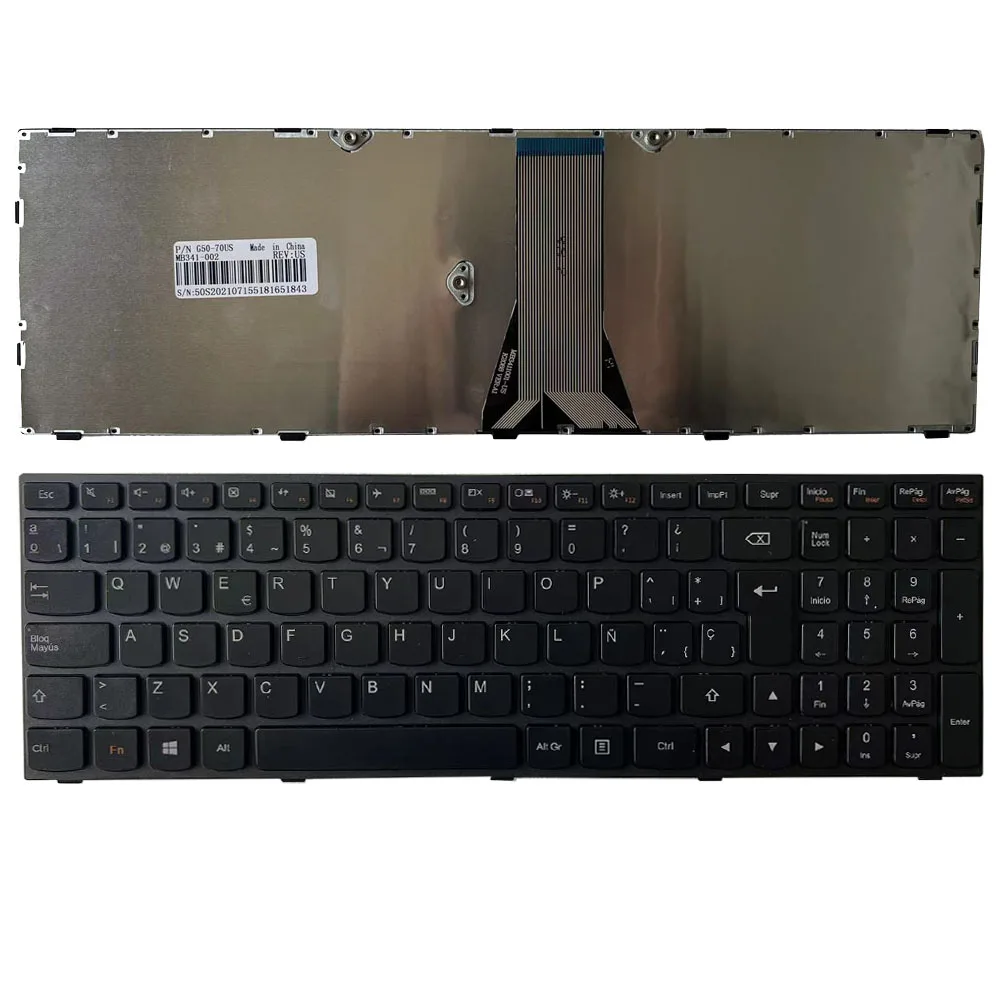 New Spanish Keyboard For Lenovo G50-70 G50-45 B50 G50 G50-70AT G50-30 G50-45 Z50 Z50-70 Z50-75 SP Black