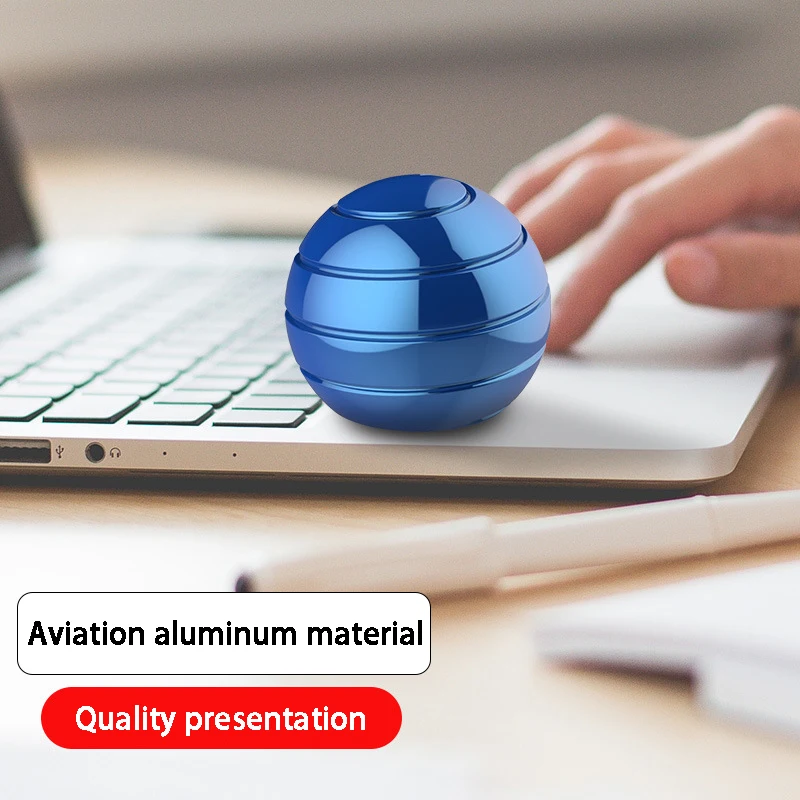 

New Metal Alloy Detachable Office Desktop Rotating Ball Transfer Fidget Spinner Stress Relief Bear Finger Gyro Decompression Toy