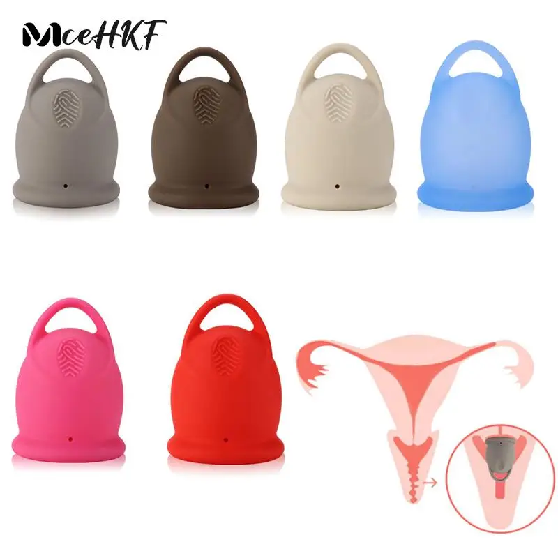

2 размера, портативная менструальная чаша, менструальная Мягкая силиконовая менструальная чаша для чувствительного менструального период...