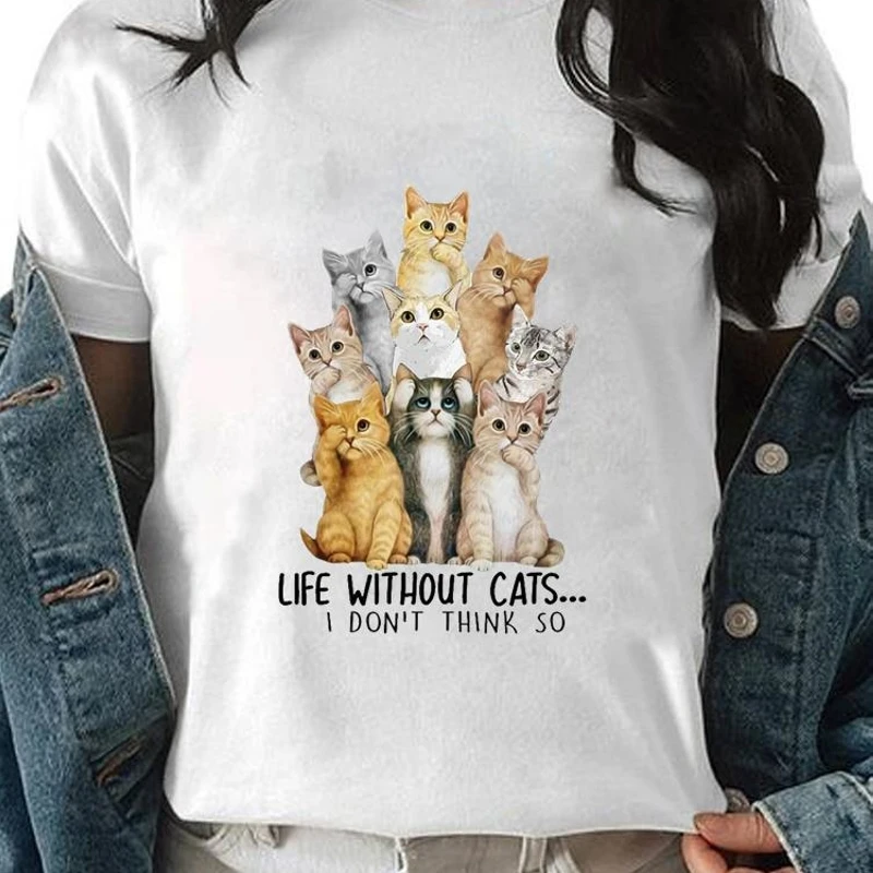 

Женская блузка с принтом бабочек и цветов, белая футболка для девочек, Y2k одежда, женская летняя футболка с коротким рукавом и круглым вырезом, футболка