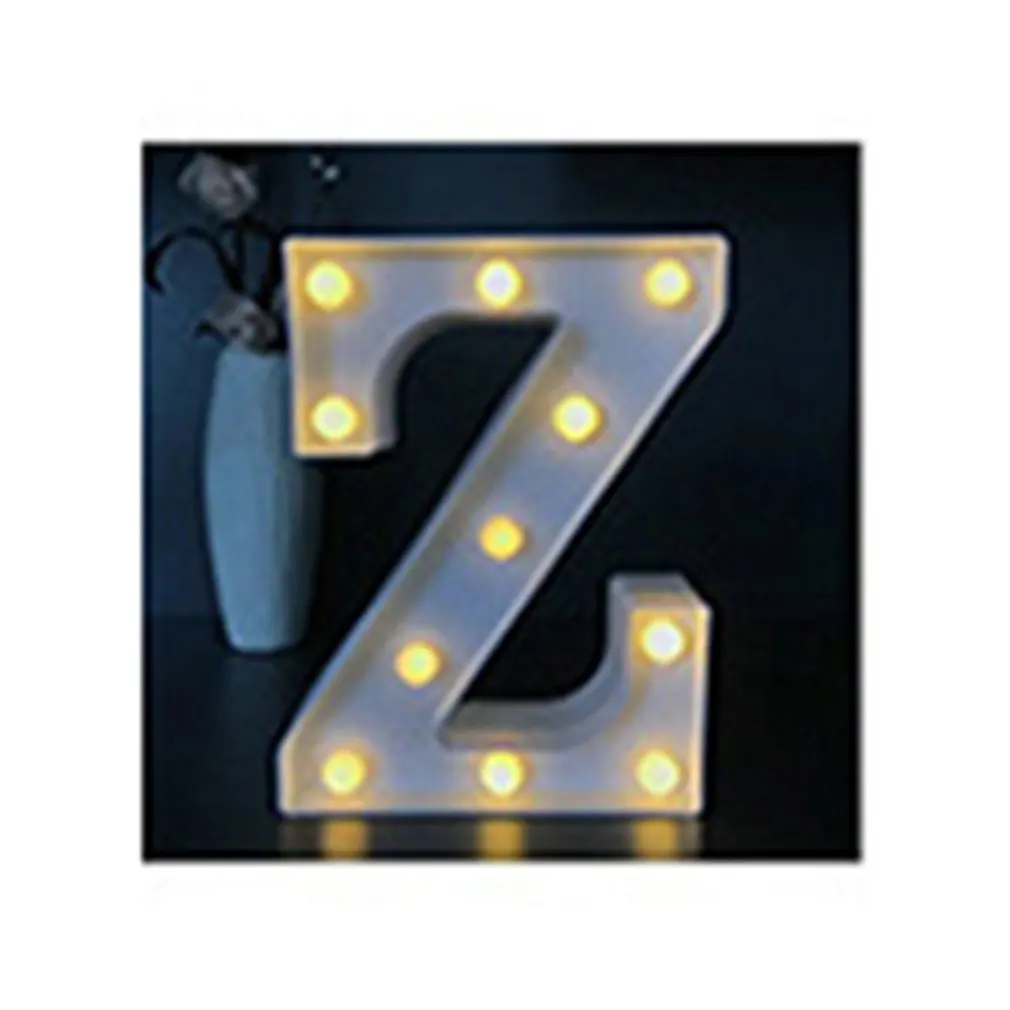 

Photo Props English Letter Lights LED Night Light Christmas Creative Birthday Gift Modeling Lights Wedding Decoration