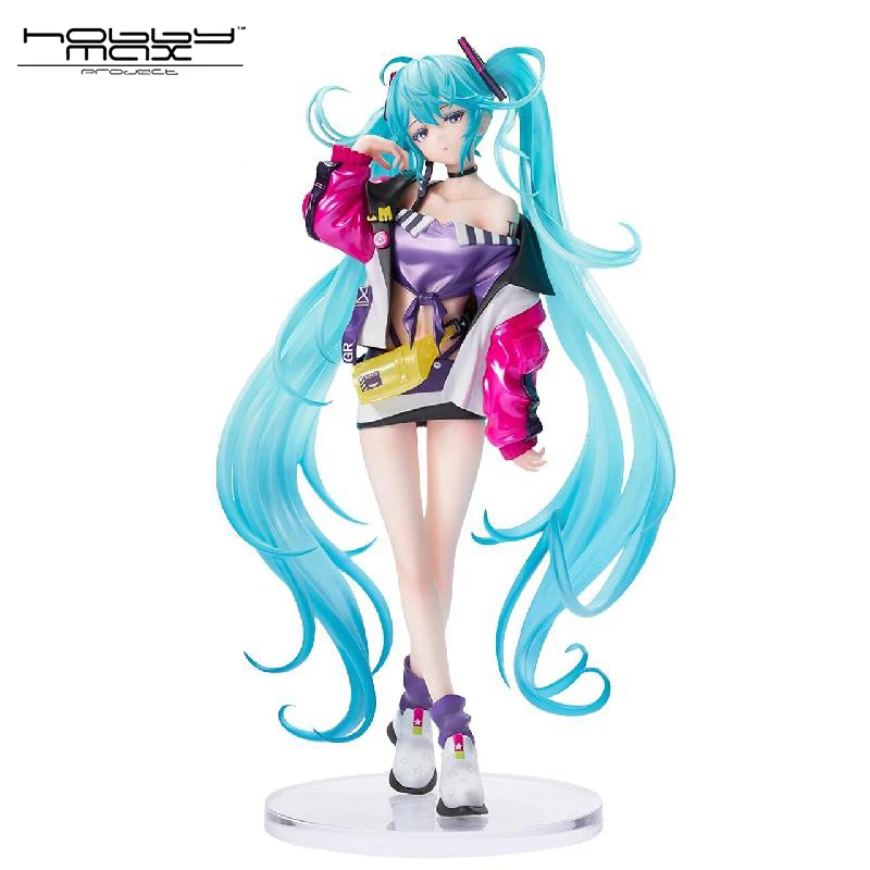 В наличии Оригинальная версия HobbyMax Hatsune Miku Trendy Street Ver. ПВХ 26 см аниме фигурку куклы