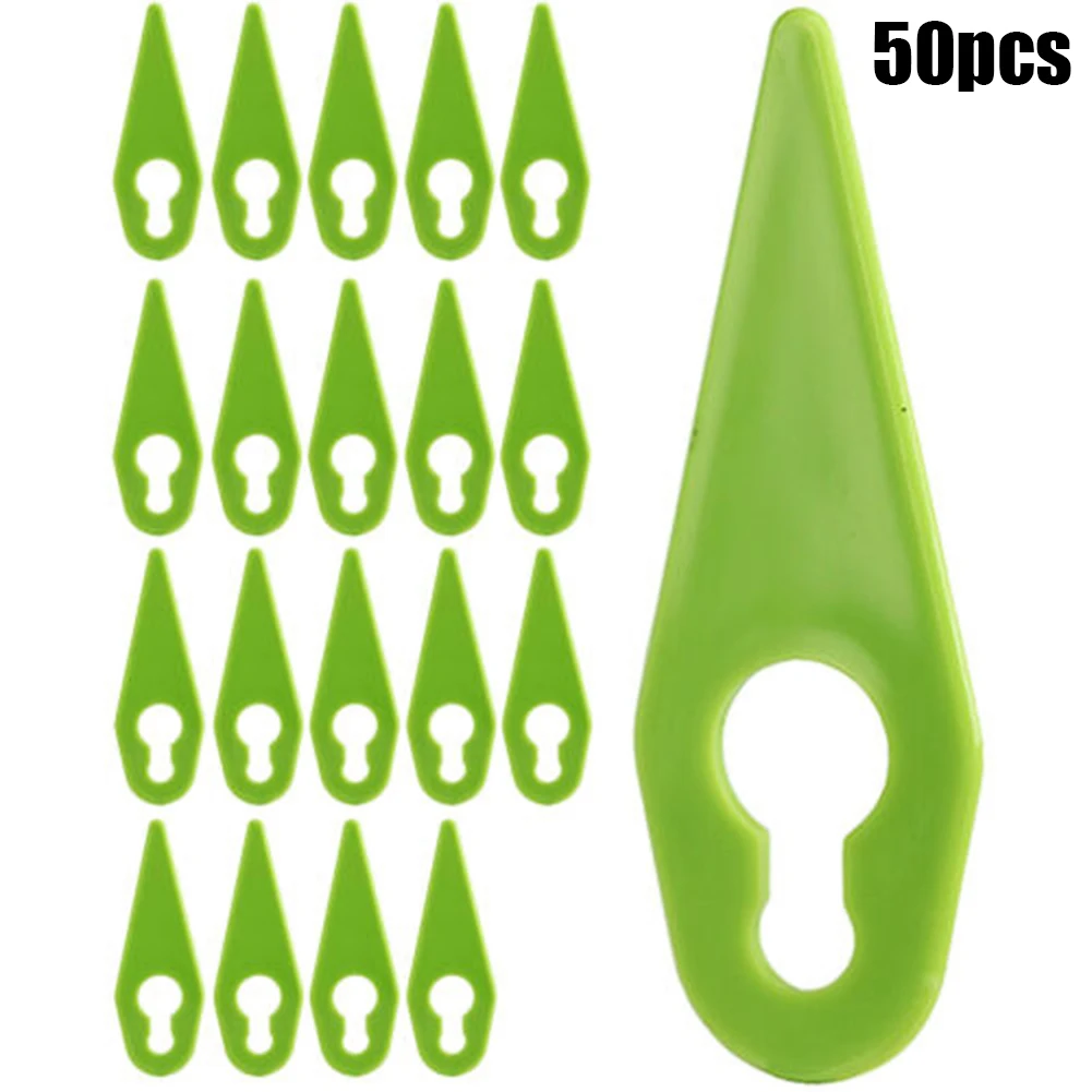 

50pcs Plastic Replacement Trimmer Blade For GTECH ST01 ST02 ST04 ST05 Lawn Mower Brush Cutter Blades Grass Strimmer Garden Tool