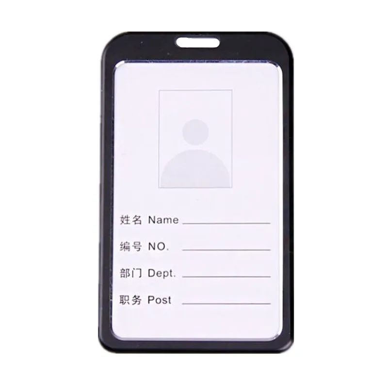 metal work card holder case pass access card cover employee name id card sleeve doctor nurse work certificate identity case free global shipping