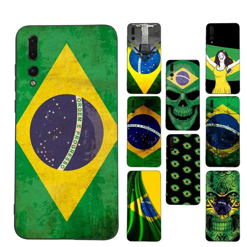 

Brazil Brazilian flag Phone Case for Huawei P30 40 20 10 8 9 lite pro plus Psmart2019