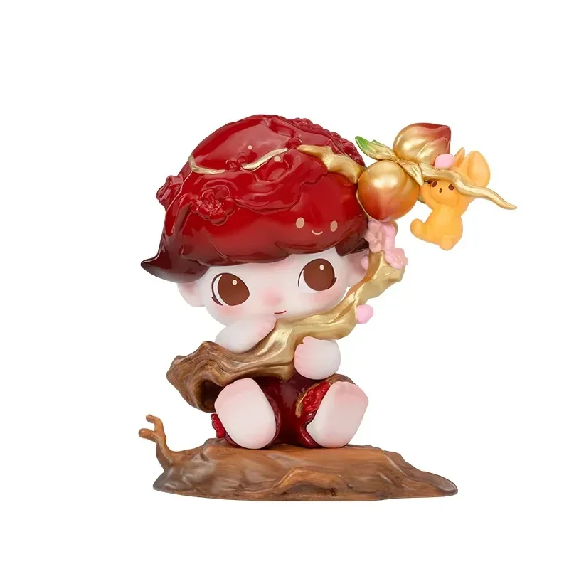 Новая фигурка натуральная димбу золотая персиковая ветка нажимная серия модная