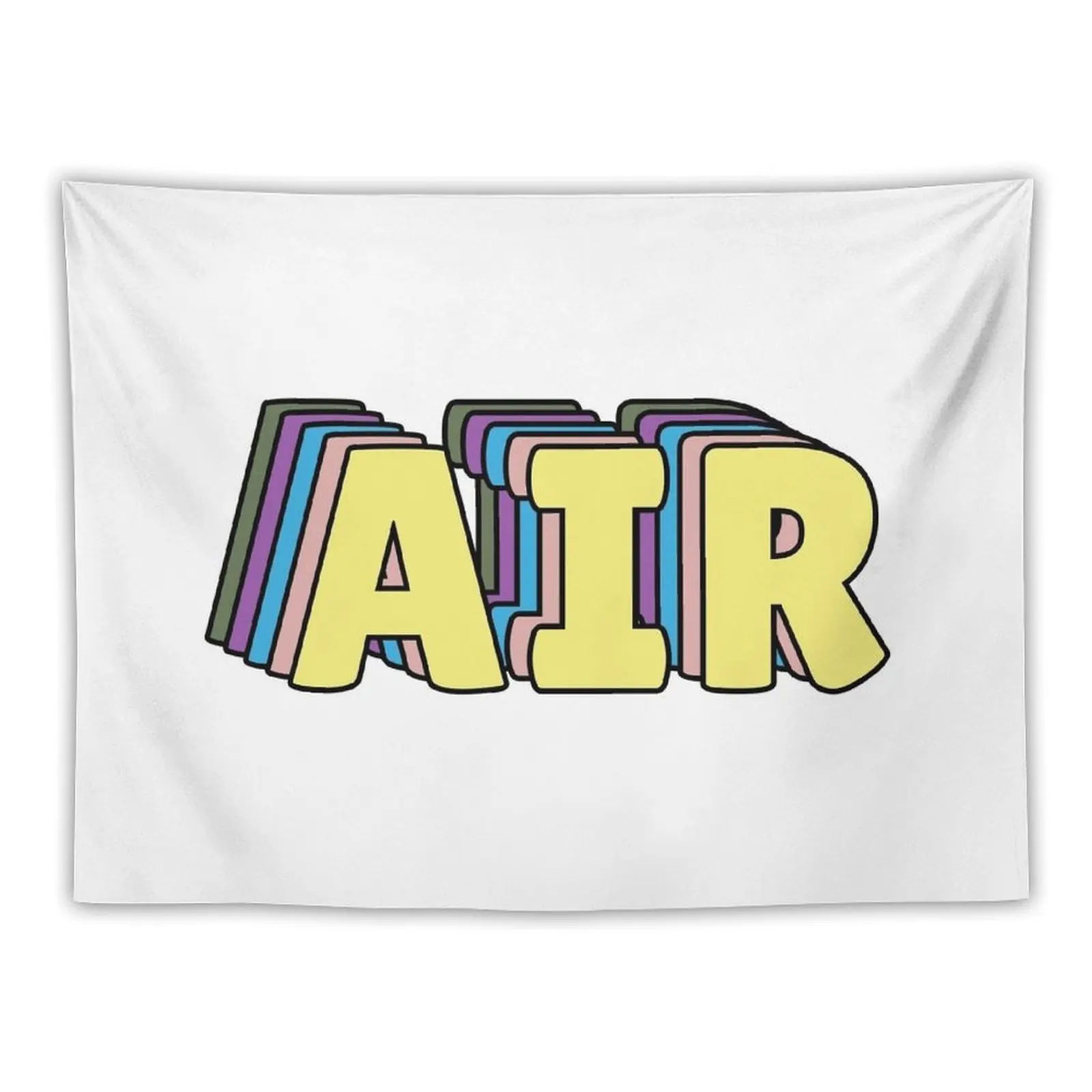 Дышащая вдохновляющая Синяя абстрактная картина Моргана Харпера Николс гобелен