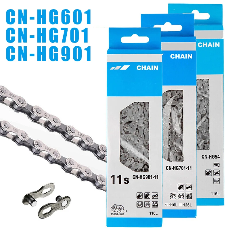 

11V Current Bicycle Chain CN-HG601 HG701 HG901 Road Mountain Bike Chain Ultralight 11 Speed Mtb Current for M7000 M8000 M9000