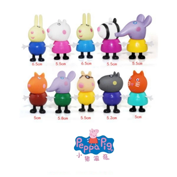 Оригинальные экшн-куклы игрушки Свинка Пеппа Джордж Педро СУИ Канди Ребекка