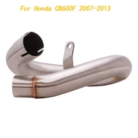 escape motorcycle mid connect tube middle link pipe stainless steel replace catalyst for honda cb600f 2007 2013