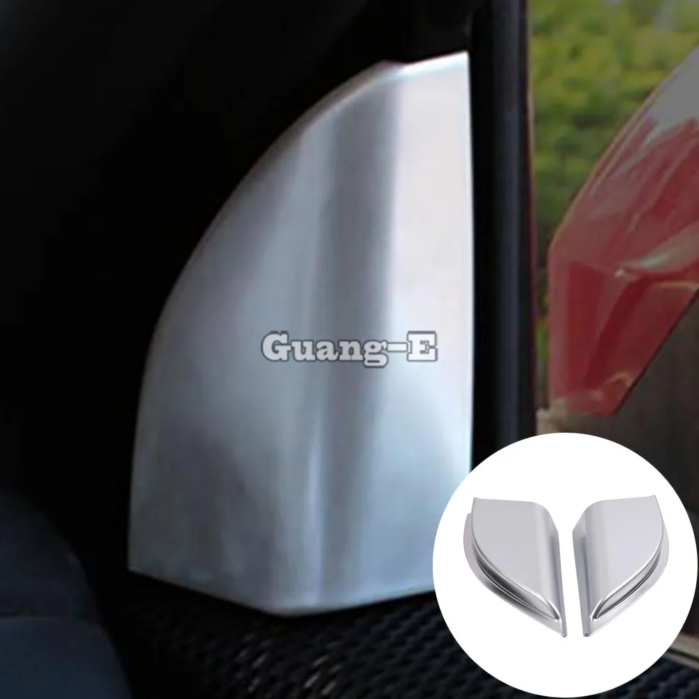 

Для Honda HRV HR-V Vezel 2019 2020 2021 2022 ABS Серебряная ручка Стайлинг Колонка аудио говорить окно ветровое стекло боковая треугольная отделка