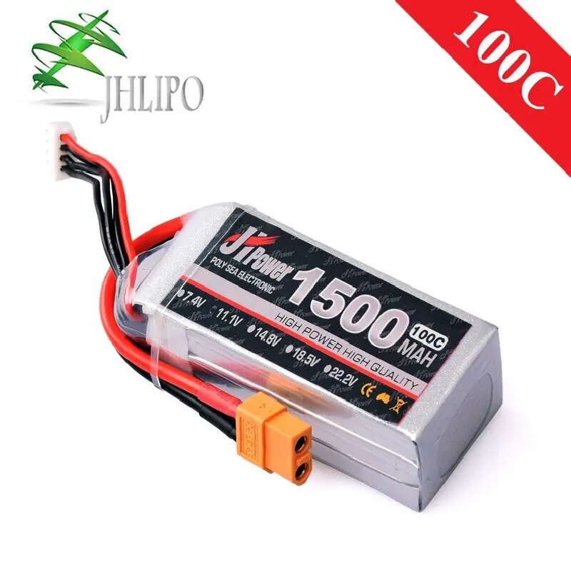 LiPo 2S 3S 4S 6S 1500mAh RC Battery 7 4 V 11 1 14 8 18 5 25C 45C 100C для радиоуправляемого автомобиля