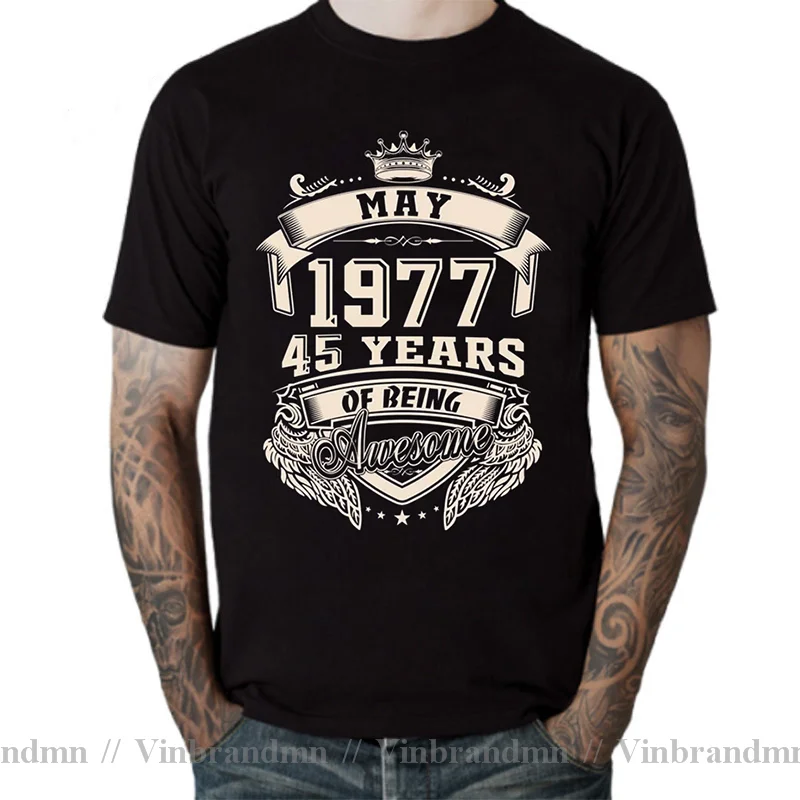 Футболка созданная в 1977 году 45 лет