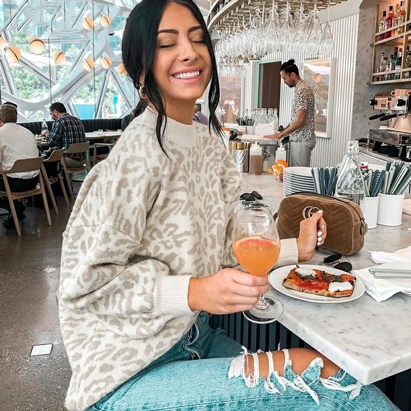 

Осенне-зимняя женская трикотажная одежда, свободный толстый теплый Женский вязаный пуловер оверсайз с рукавом летучая мышь