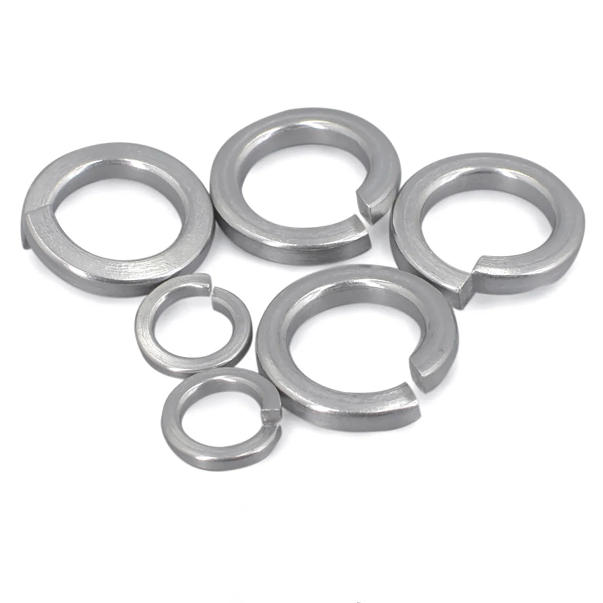 

316 Stainless Steel Hexagon Nut Flat Gasket Spring Washer Set Combination M2-M36