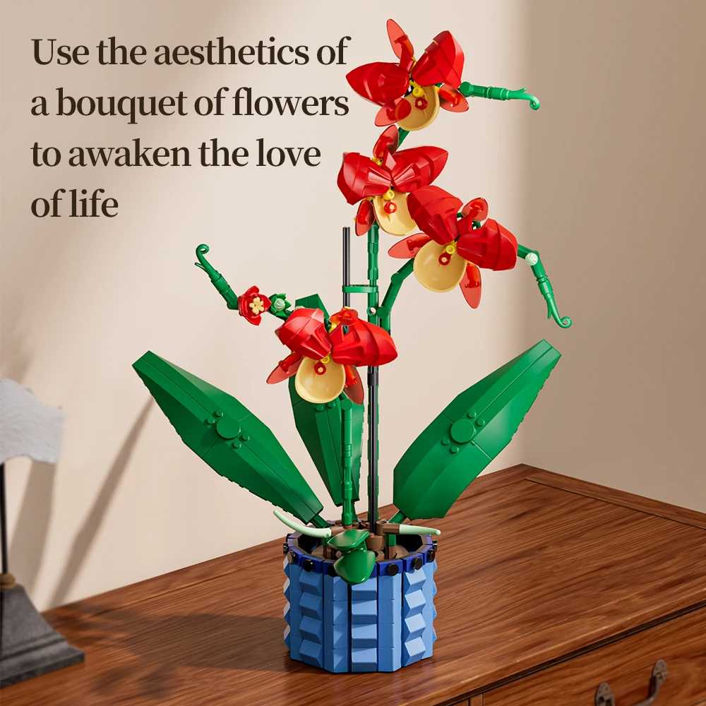ToylinX букет искусственных цветов набор строительных блоков уникальная