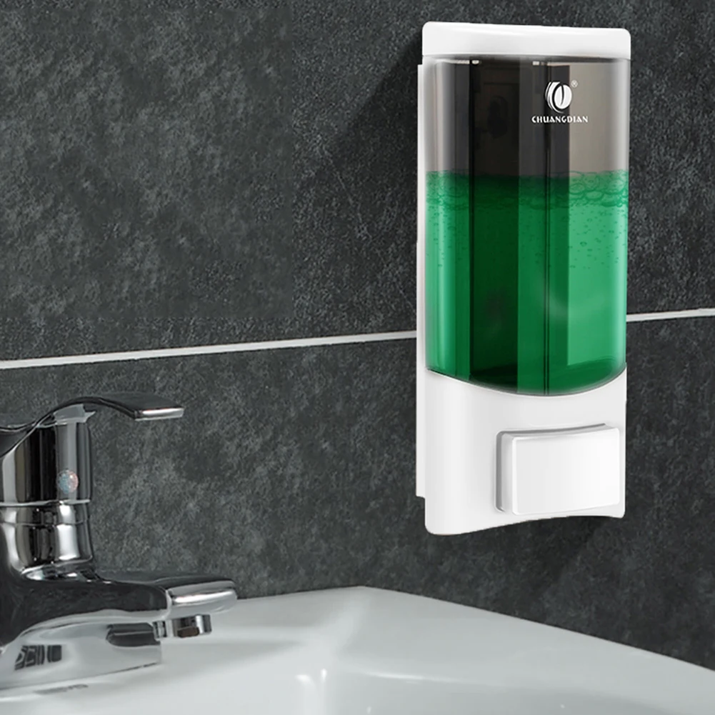 

Wall-mounted Single-Head Hand Soap Dispenser 300ml Hand Sanitizer Bottle Bath Soap Box Dispenser Holder Gel Soap Dispenser Holde