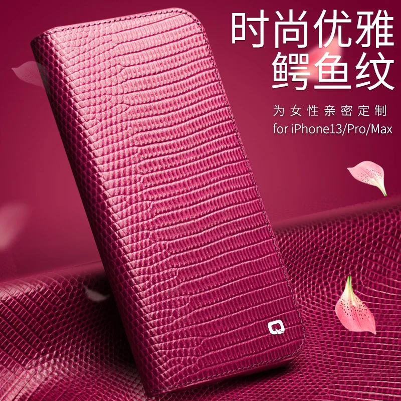 Фото Кожаный откидной чехол с крокодиловым узором для Iphone 16, 15, 14, плюс 13, 12, Pro Max, женские защитные чехлы с отделением для подарочных карт, карманами и кошельками №3