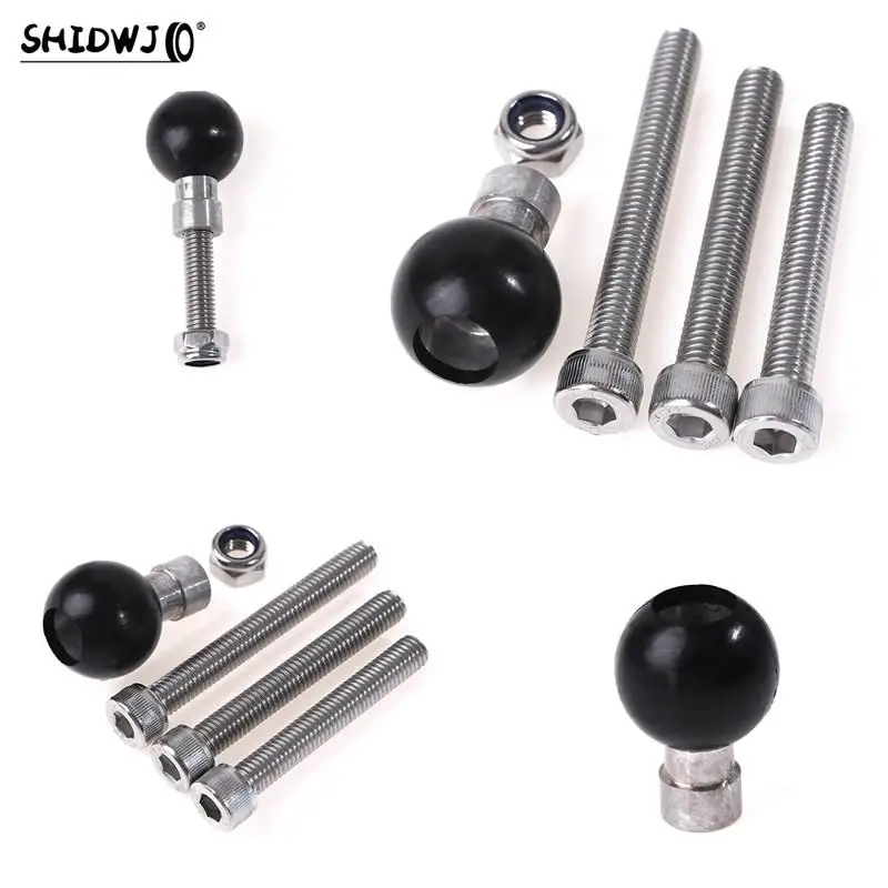 

1set Motorcycle Handlebar Clamp Base 1 Inch 25mm Ball With M8 Screws For Ram Mount DYMO010 Mobile Phone Holder Car Phone Holder