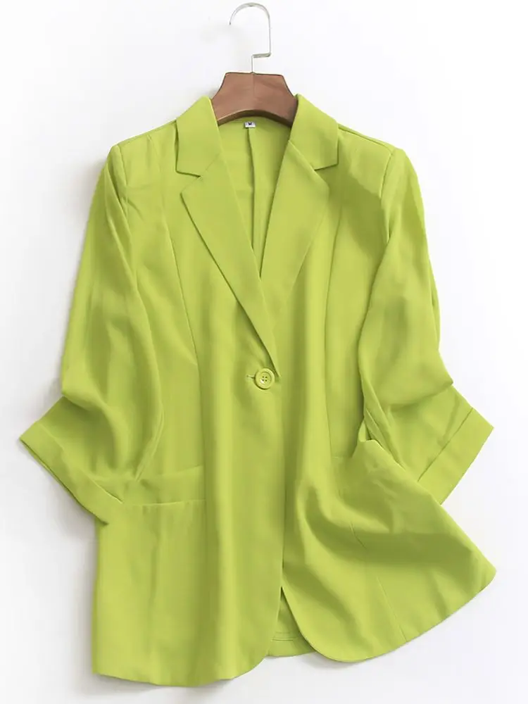 

New Summer Fashion Business Interview Suits Women Work Office Ladies Casual Blazer And Coat