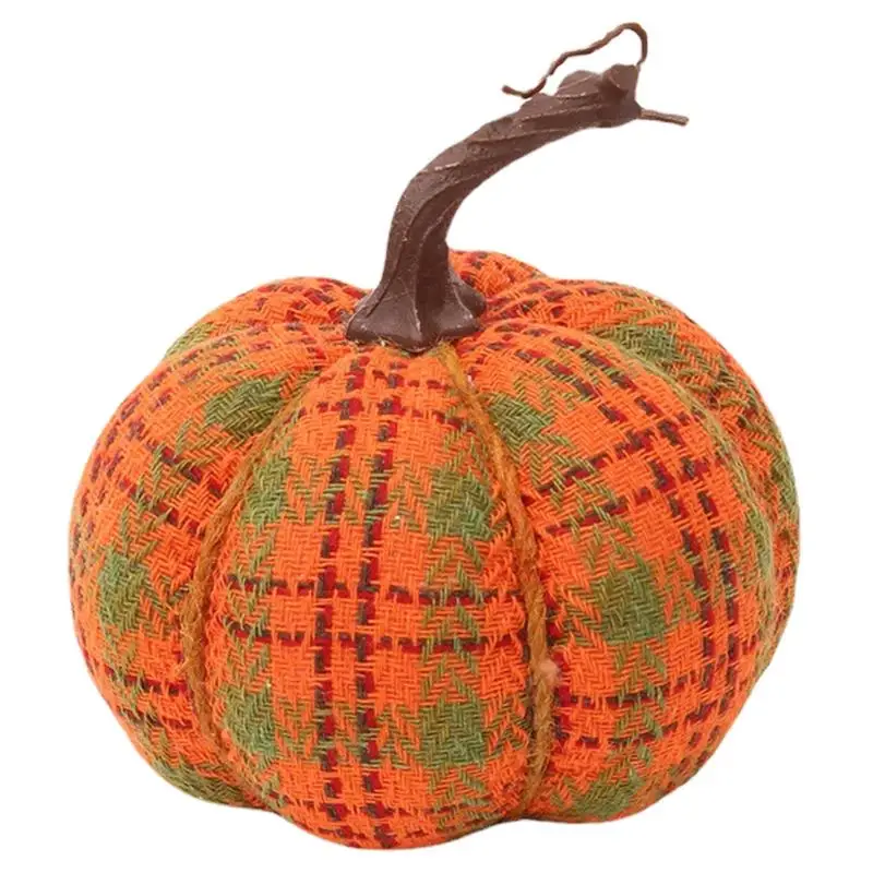 

Artificial Orange Pumpkins Harvest Decorative Fabric Pumpkins Fall Harvest Table Centerpieces Halloween Decor For Thanksgiving