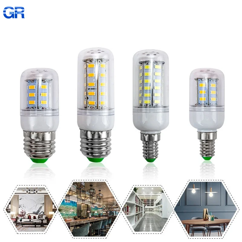 

Led Lamp E27 E14 Corn Bulb 24 36 48 56 69 72leds Spotlight Lampada SMD5730 Light Bulbs 220V LED Chandelier Candle Bombillas Lamp
