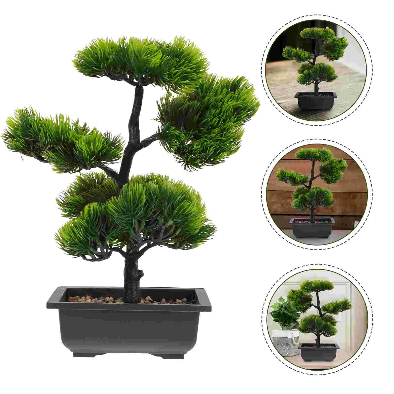 

Artificial Pine Pottedfake Bonsaitree Simulation Trees Mini Cedar Outdoor Mountain Small Adorn Decor Decorative Faux Desktop