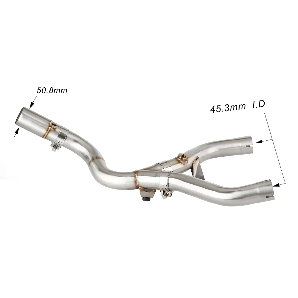 Для BMW R850R 2004-2007 R1150R 2001-2005 R1150GS Adventu 1999-2004 Escape выхлопная труба среднего звена