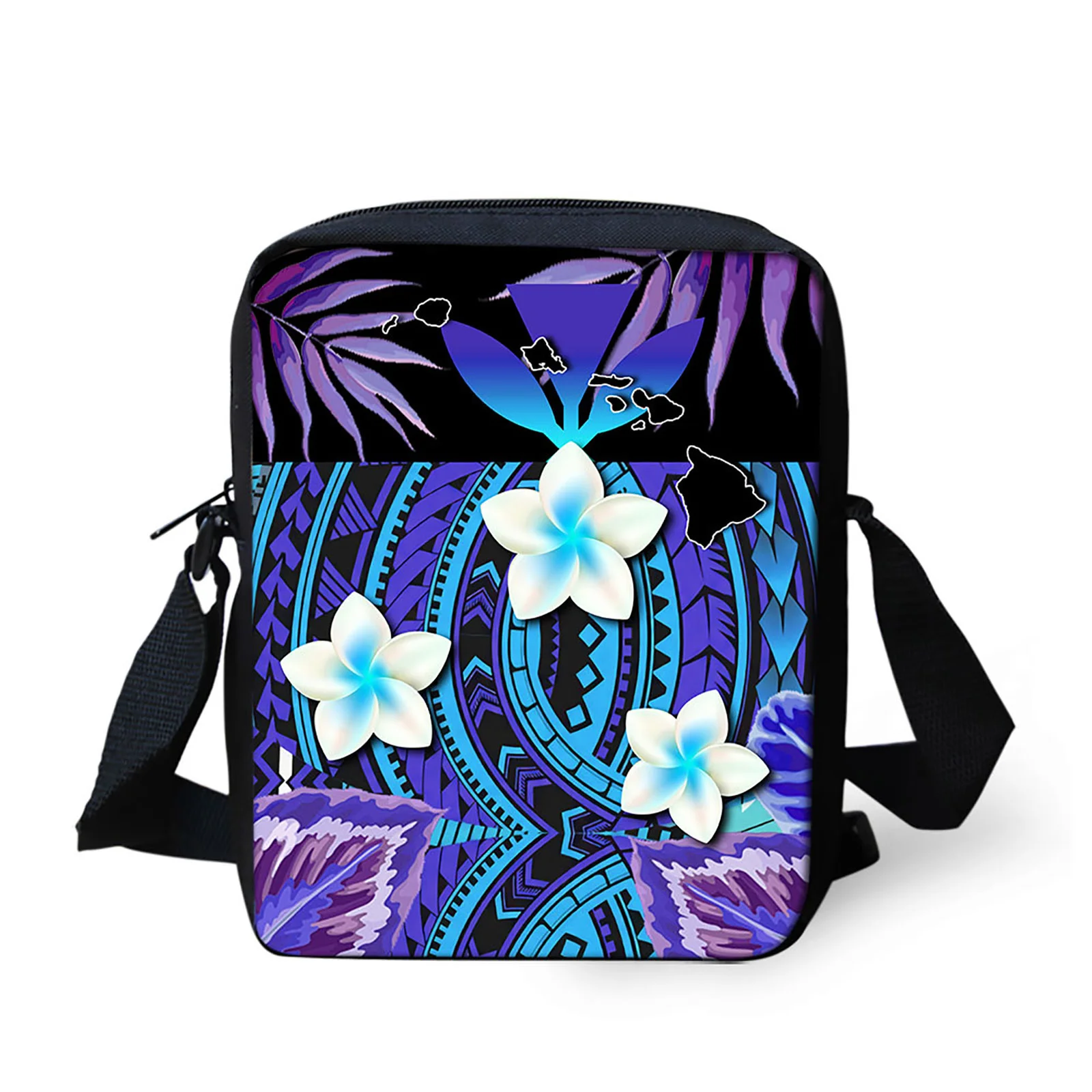 

Women Polynesian Printing Handbags For Women Mini Size Kindergarten Bagpack Girls Book Bag Flowers Shoulder Messenger Bags