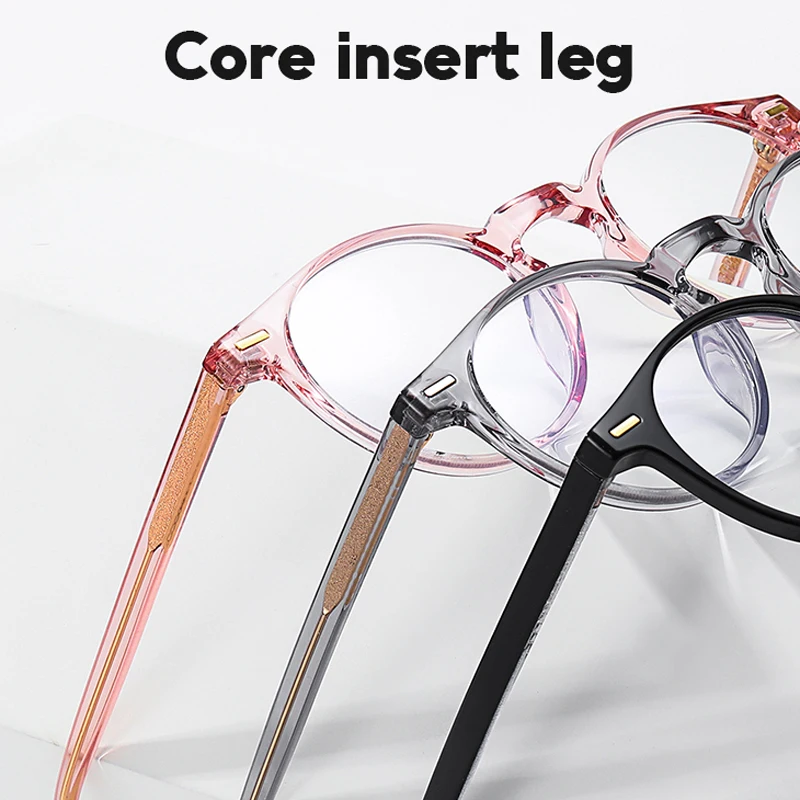 VCKA модные круглые женские очки для близорукости TR90 оправа винтажные анти-синий