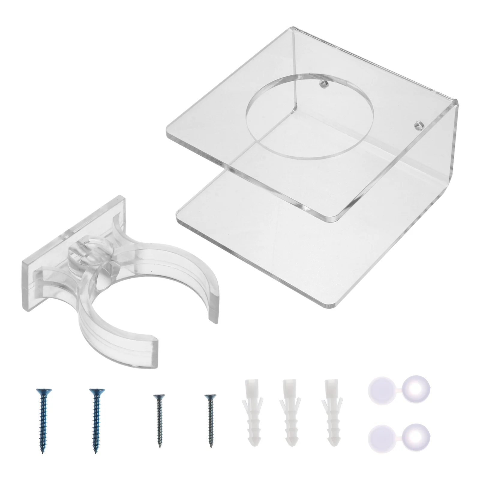 

Wall Rack Display Stand Lightholder Acrylic Hooks Storage Mounted Mount Bracket Hanger Lights Organiser Shelf Clear Grow