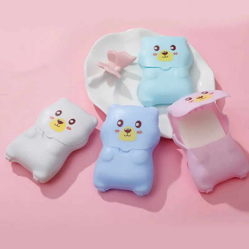 

Мультяшная дезинфицирующая бумага для мыла, милая фотобумага для ванной, Мини одноразовый ароматизированный ломтик мыла, бумага для мытья ...