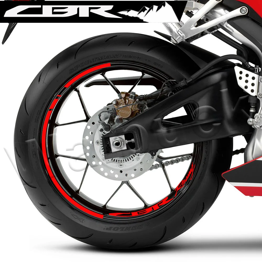 Подходит для Honda CBR1000/600RR CBR650/500/300/250R Hornet 250 600 900 наклейка на колесо мотоцикла 17