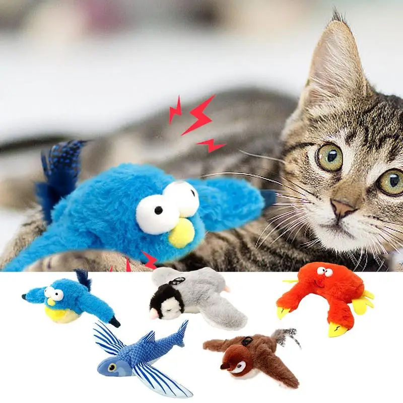 Плюшевая игрушка в виде кошачьей мяты птица