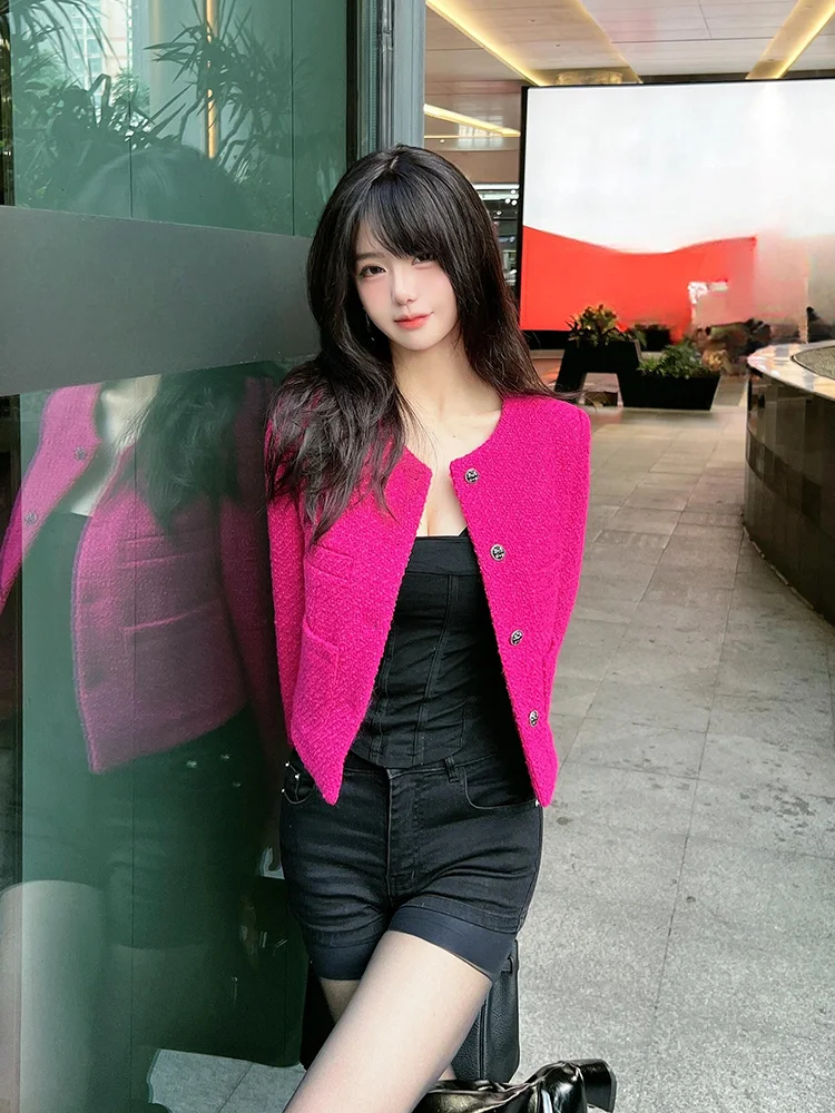 Французская светская одежда в стиле ретро изящная флисовая верхняя для женщин