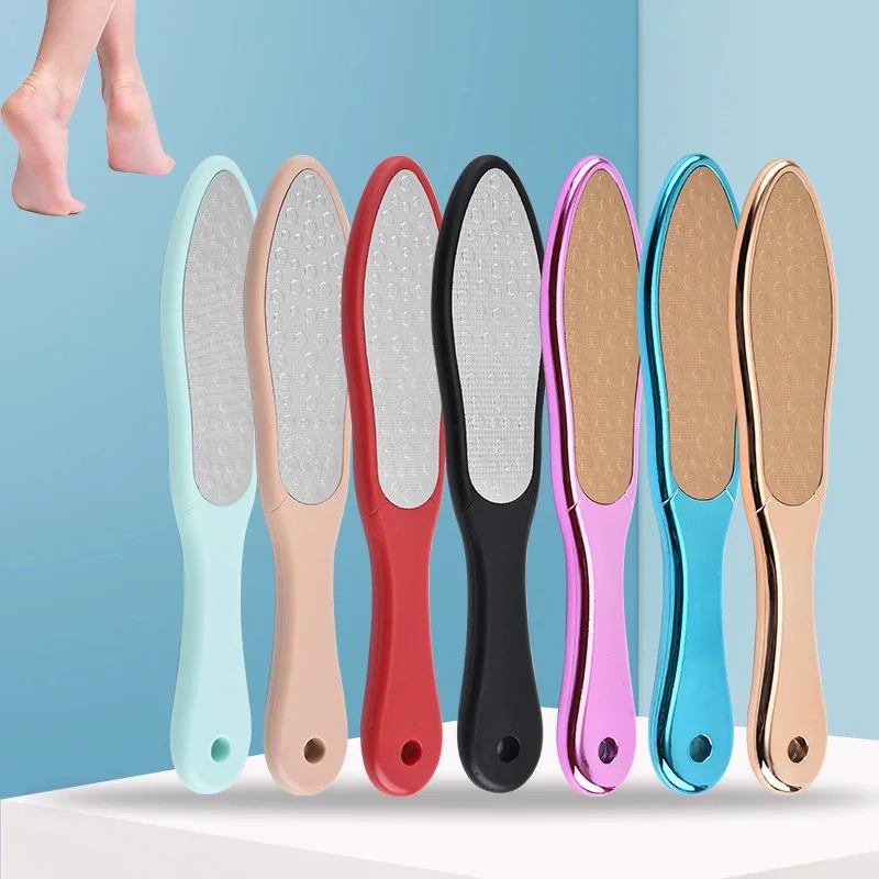 

7 Color Stainless Steel Double-sided Foot Rasp Heel File Hard Dead Skin Callus Remover Exfoliating Pedicure Care Tool