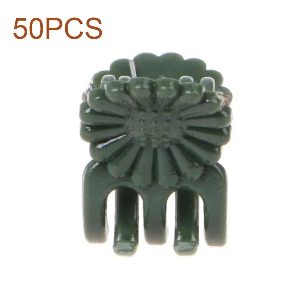

50pcs/pack Clamps Fixing Garden Clips Orchid Grape Plant Support Greenhouse Flower Vine Bundle Fastener Hanging Vegetables