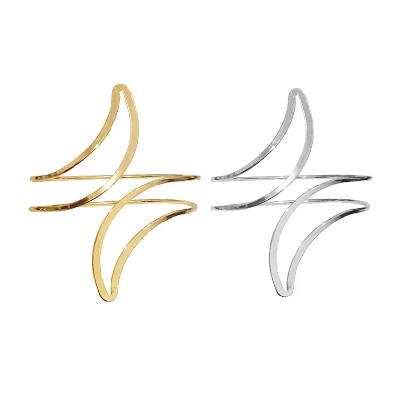 Манжета на руку в стиле панк для женщин и девушек металлический ажурный браслет с