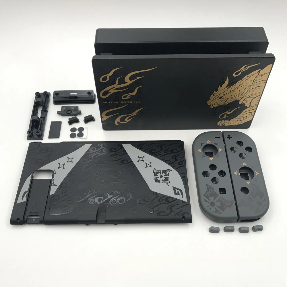 

Replacement Shell For Nintendo Switch Limited Monster Hunter Console Joy-con Housing Case Charging base TV dock Case Cover