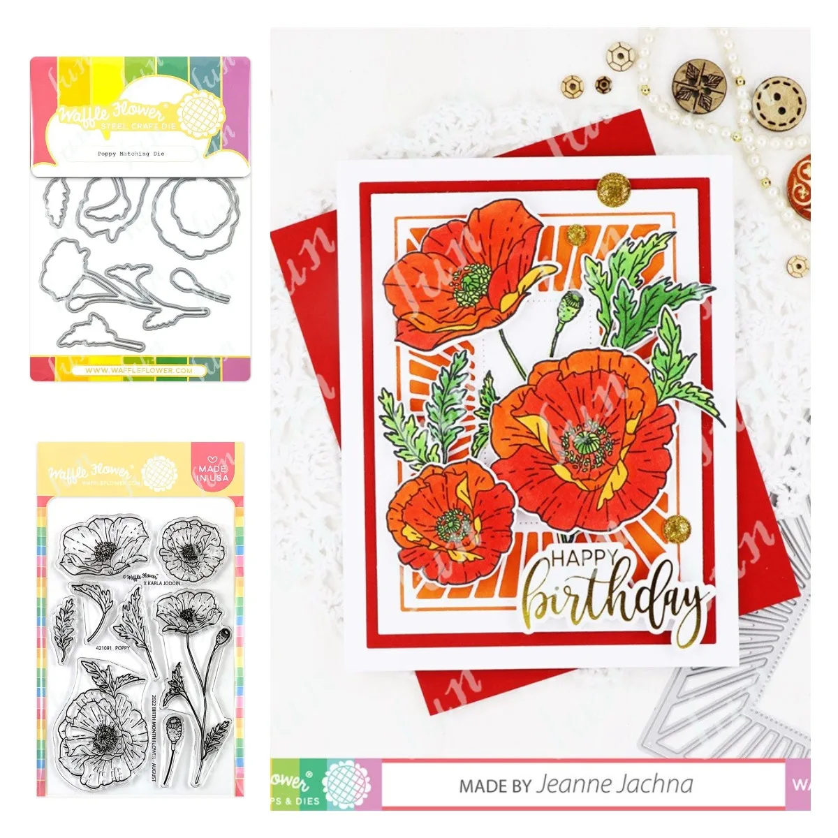 

New Poppy August Birth Flower Metal Cutting Dies Stamps Embossing Stencil Making DIY Scrapbooking Diary Card Mould Decoration