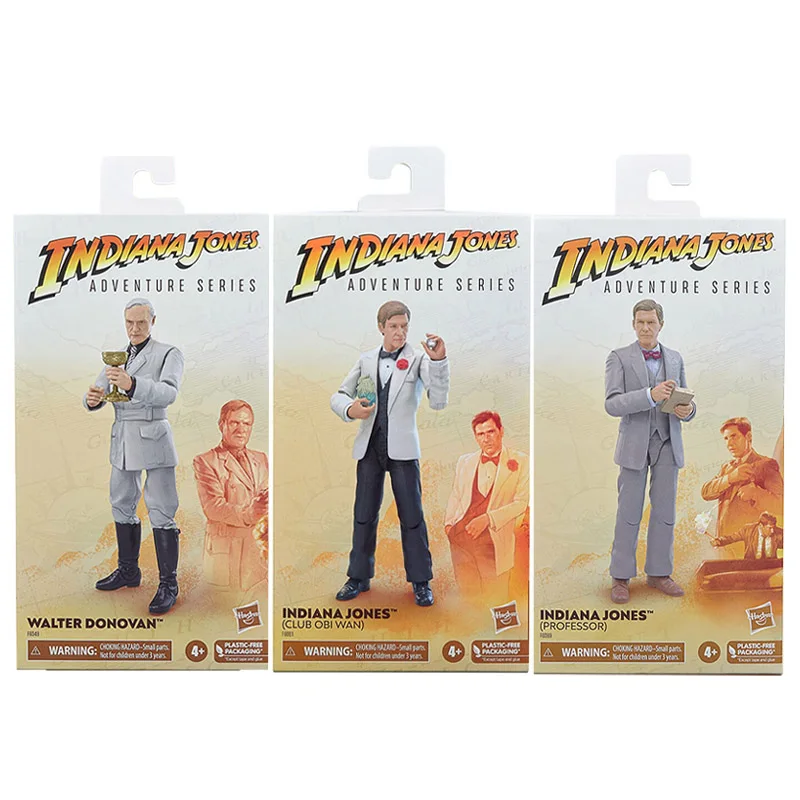 [In Stock] Hasbro Indiana Jones and The Last Crusade Adventure Series Walter Donovan Professor Club Obi Wan Action Figure Toy 6