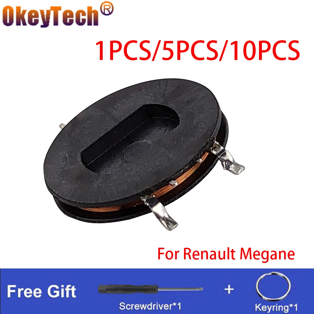 

OkeyTech 1/5/10 PCS Inductance Coil For Renault Megane Car Key 2.6*17*24mm Repair Inductance Transformer Coil Remote Key Case