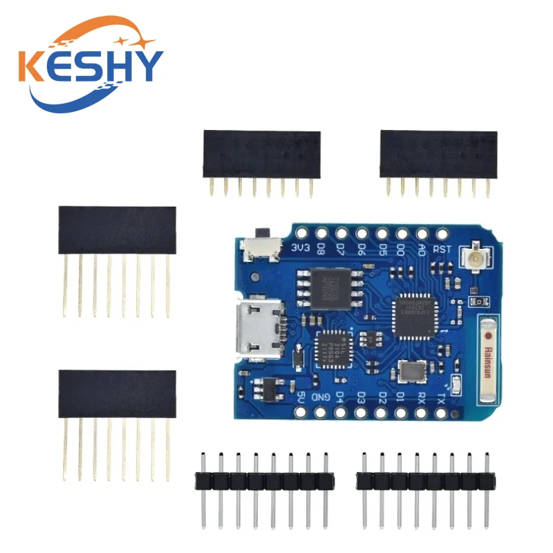 WEMOS D1 Mini Pro 16M байт разъем для внешней антенны NodeMCU на базе ESP8266 CP2104 CH9102 WIFI макетная плата для Arduino (art.: 3920cd167f311) - 3920cd167f311
