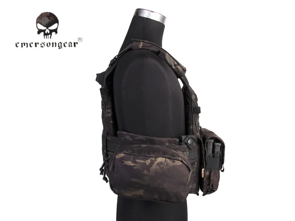 Emersongear-тактический жилет 3 мешочек страйкбол милитари боевой мультикам черный