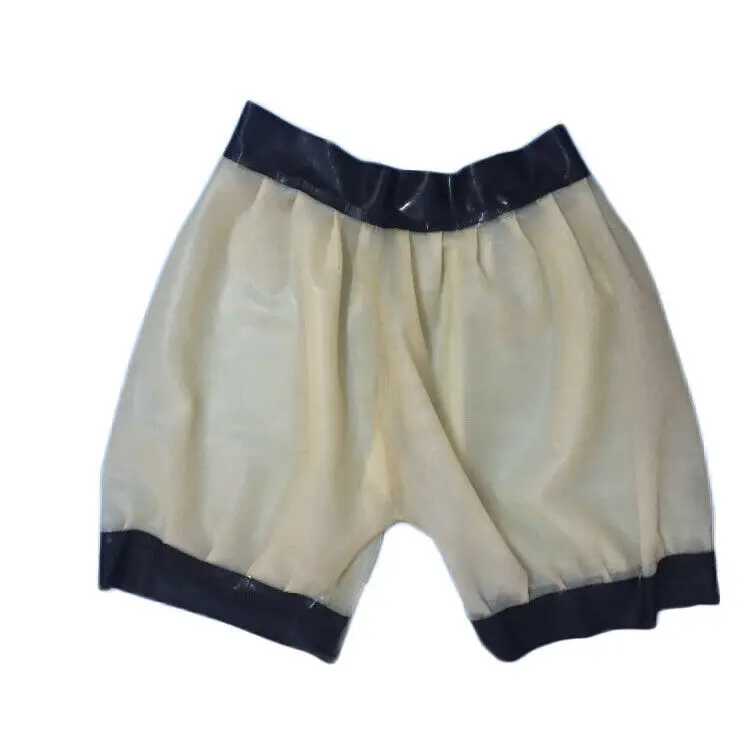 Фетиш 100% латексные брюки Gummi прозрачный шланг Kurze похудение Badeanzug 0 4 мм Хэллоуин