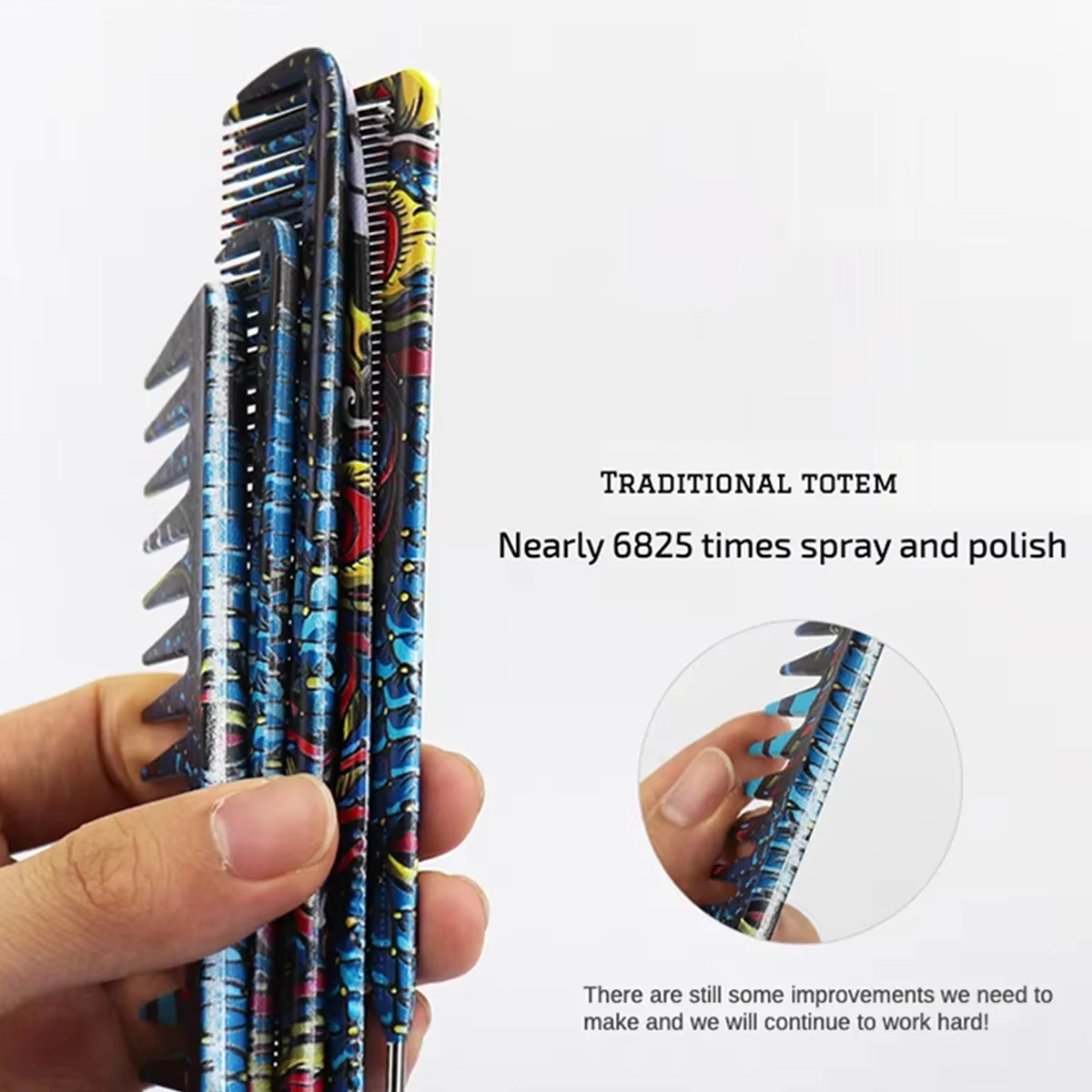 Парикмахерская расческа с китайским драконом индивидуальная для стрижки волос