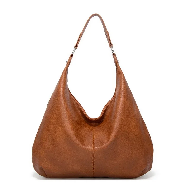 

Brand Leather Women Shoulder Bag 2022 Vintage Design Women Tote Bag European Style Ladies Casual Handbags Support Dropshipping